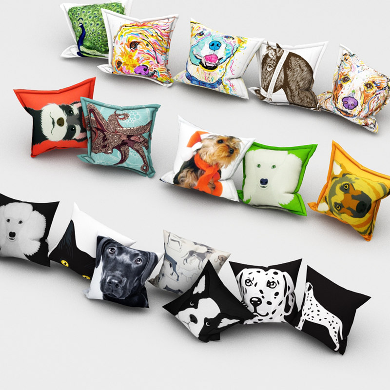 3d pet pillow