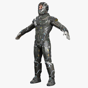 sci-fi armor 3d max