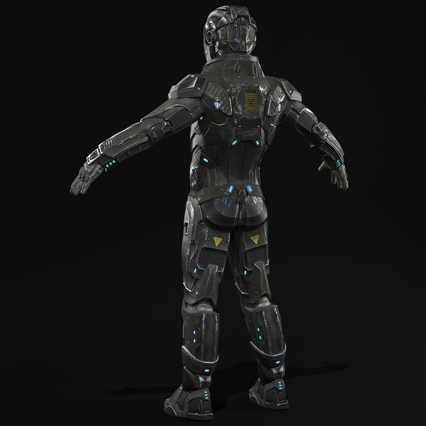 sci-fi armor 3d max