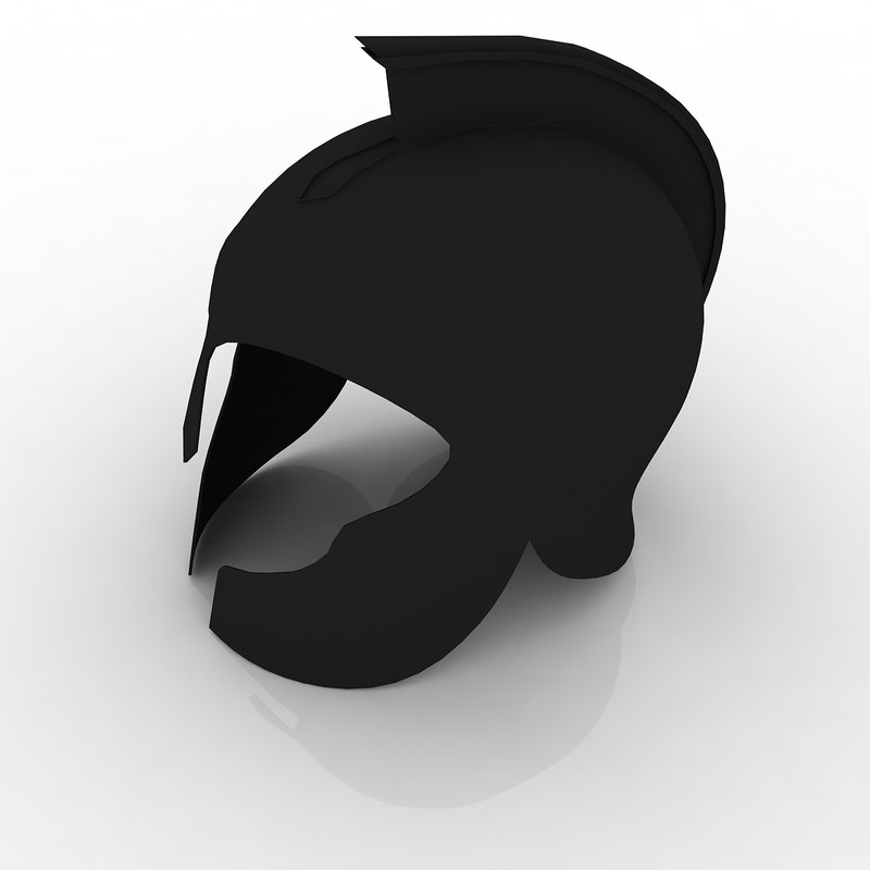 spartan helmet 3d dxf