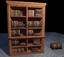 bookshelf books 3d model