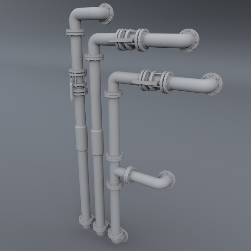 pipe assembly 3d model