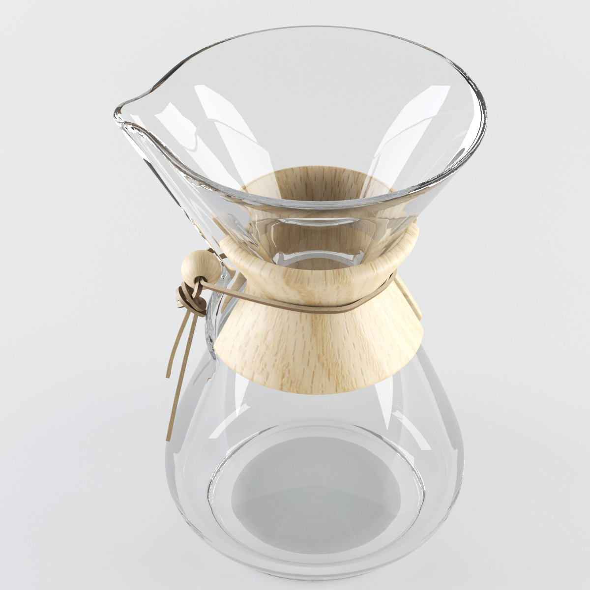 chemex咖啡壶3d模型 - turbosquid 865877