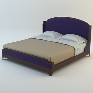 baker arabesque bed 3d model