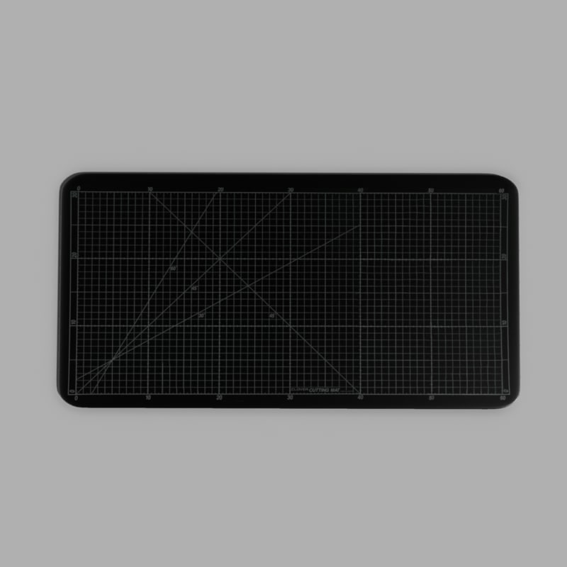 black cutting mat obj