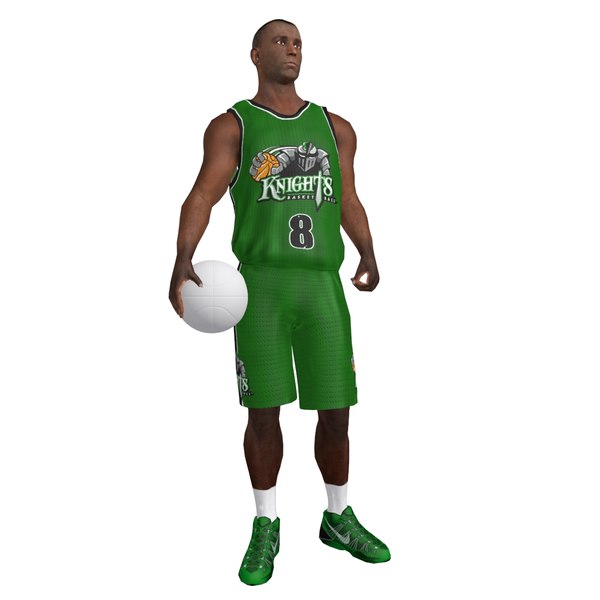 rigged basketball player ball max