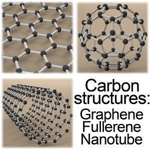 3d carbon structures graphene model