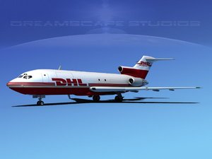 3d boeing 727 727-100 cargo