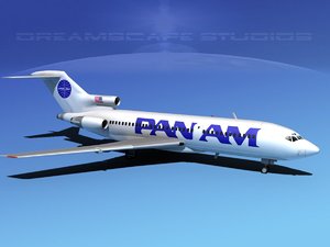 boeing 727 727-100 3d dxf