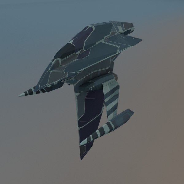 modelo 3d Nave espacial de baja poli - TurboSquid 866336