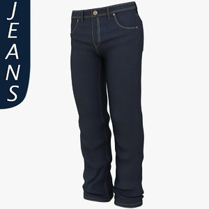 3d mans jeans model