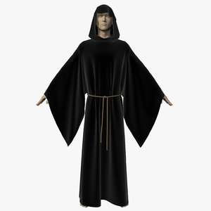 3ds robe modeled