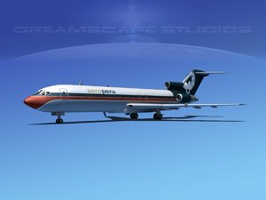3d boeing 727 727-200 model