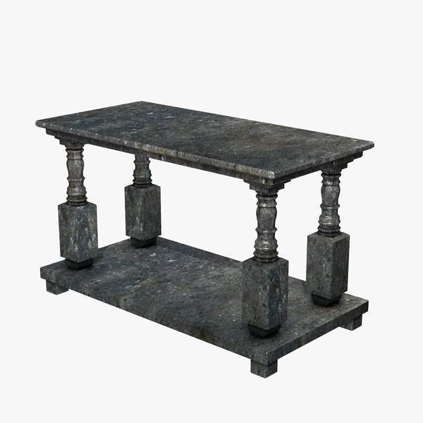 3dsmax stone table