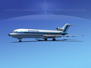 3d airline boeing 727 727-200 model