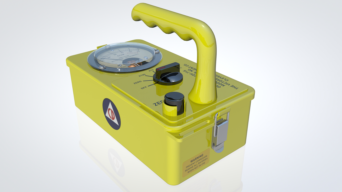 geiger counter 3d obj