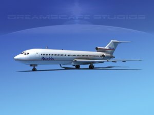 airline boeing 727 727-200 3d lwo