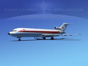 3d airline boeing 727 727-200