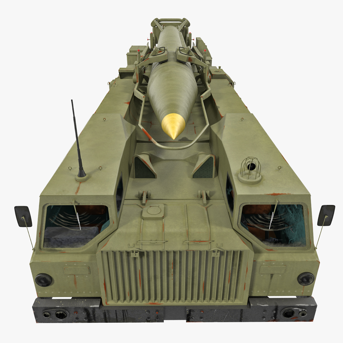 3d Model Of Scud Missile Launcher Maz-543