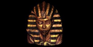 3d model of statue pharaoh head