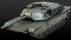 m1 abrams tank 3d model