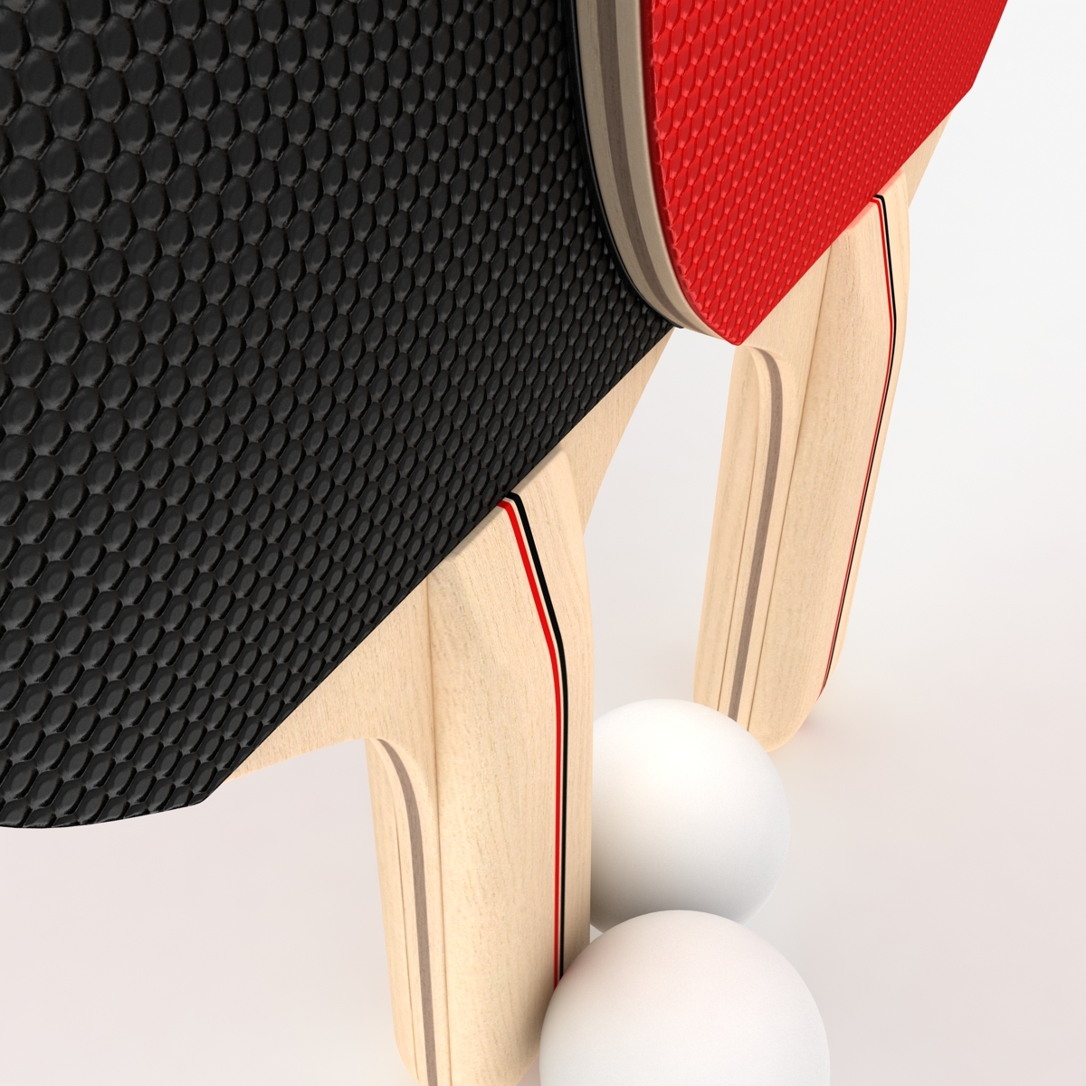 3d model realistic ping pong paddle
