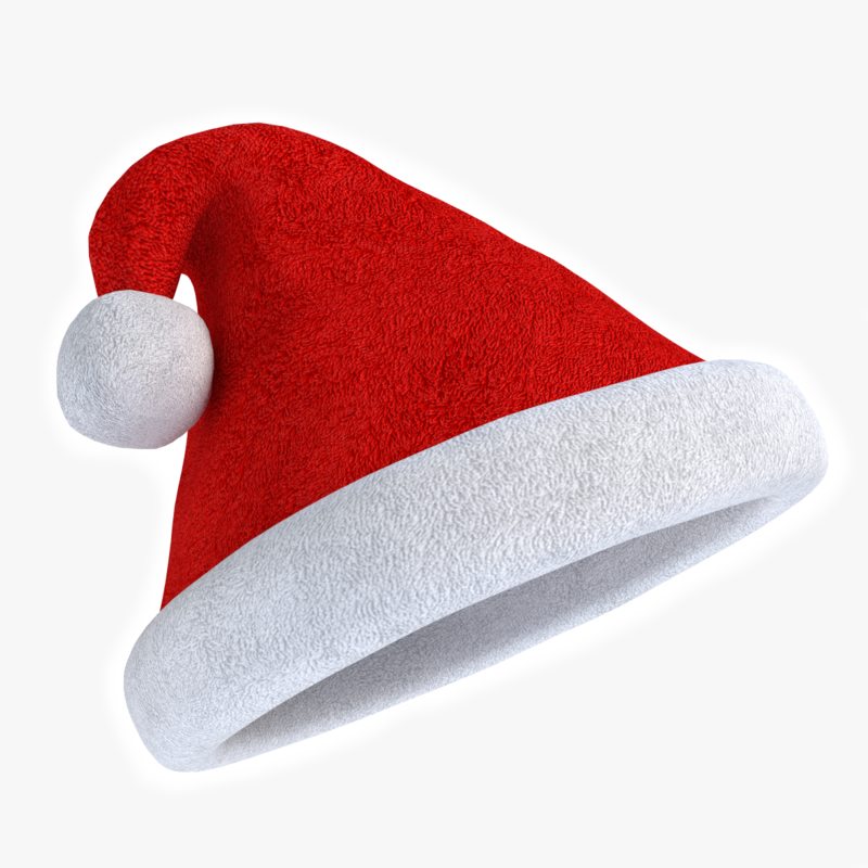 3d santa hat