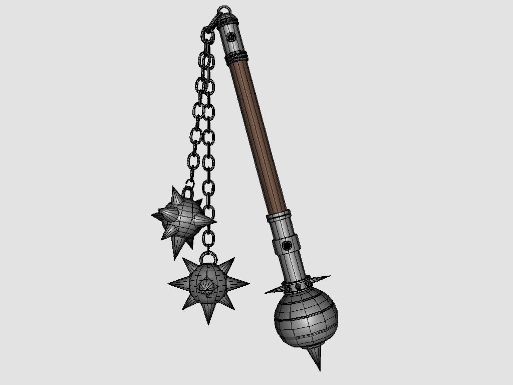 simple mace 3d model