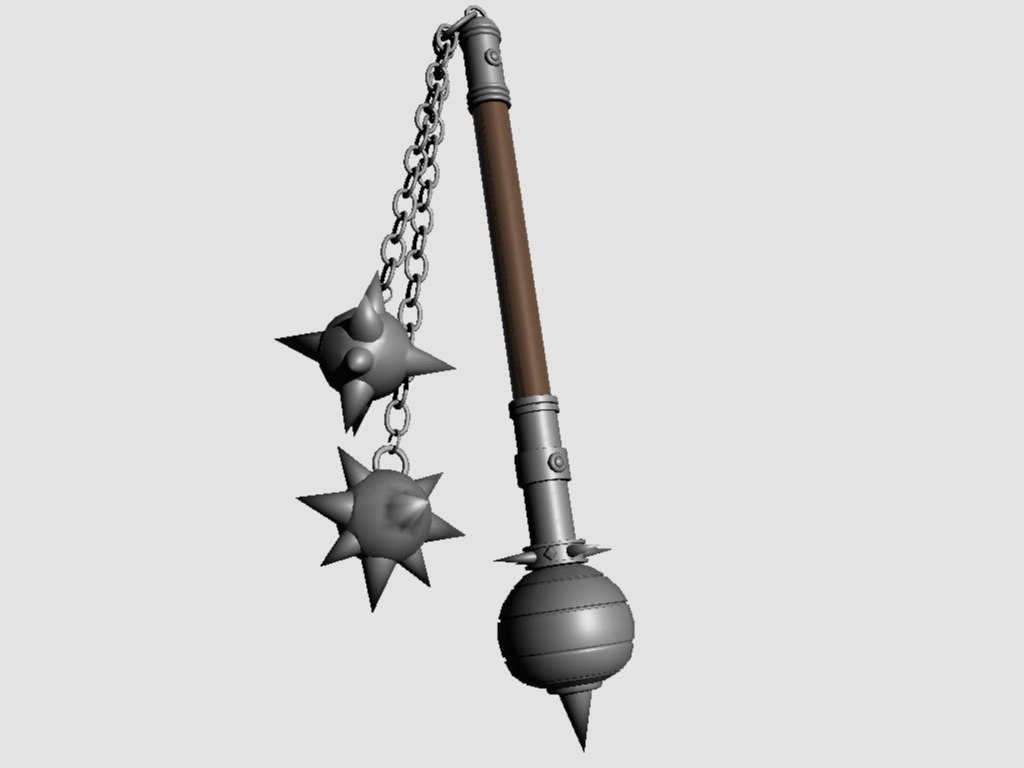 simple mace 3d model