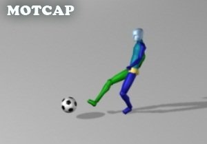 Football kick shot mocap