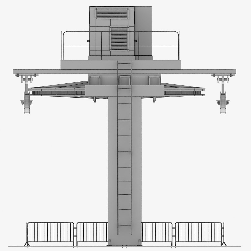 3d model ski jumping hill