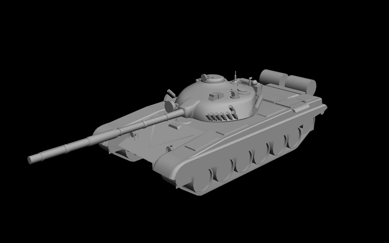 t72a tank 3d model