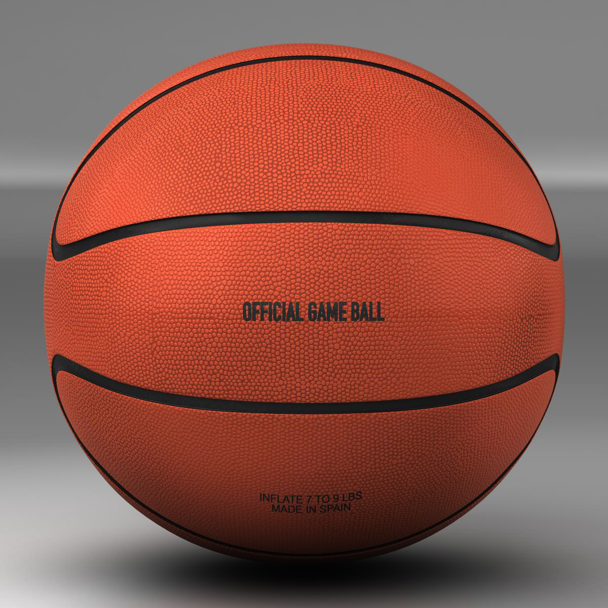 篮球球明星橙色3d模型