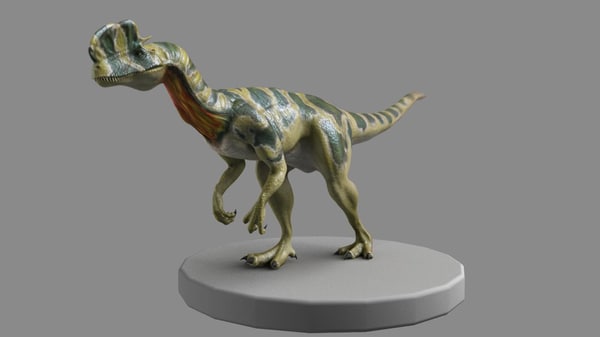 dilophosaurus with frill
