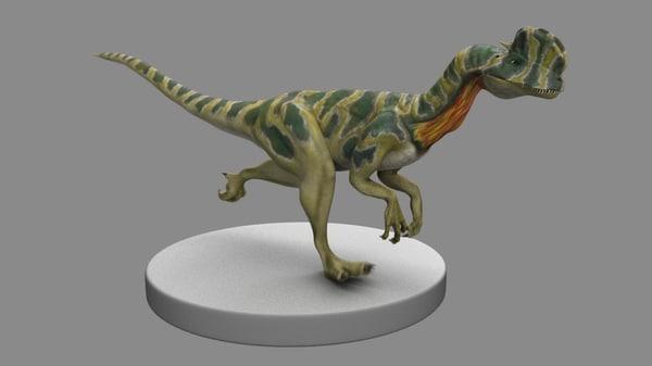 dilophosaurus with frill