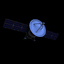 3d communication satellite model