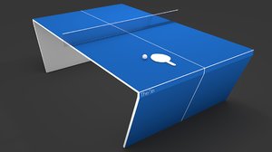 3ds modern futuristic table tennis
