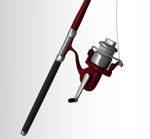 fishing rod 3d model