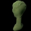 c4d green alien