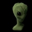 c4d green alien