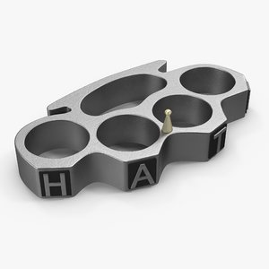 brass knuckles hate 3d max