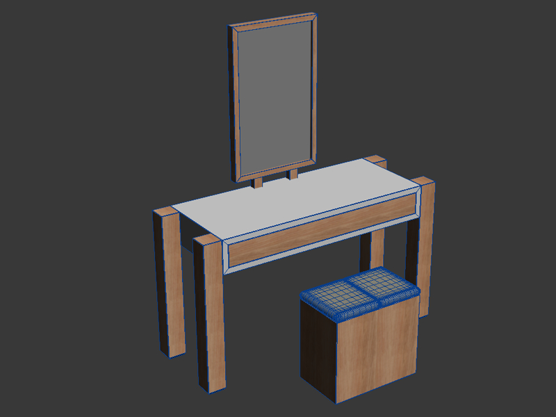 3d makeup table