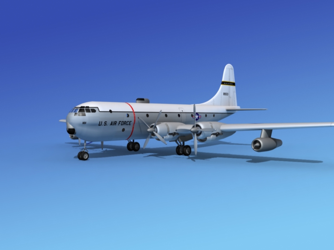 3d model c-97 boeing stratofreighter