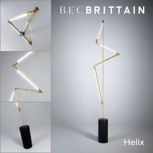 max bec brittain helix floor lamp