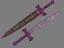 3d fantasy dagger