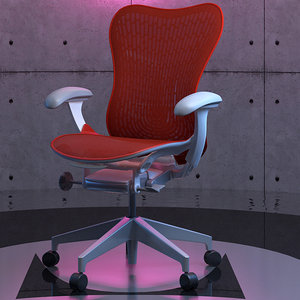 3d model hermanmiller mirra2 chair