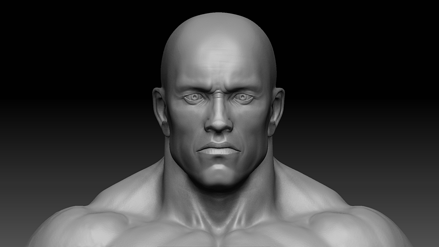 3d model muscular male body