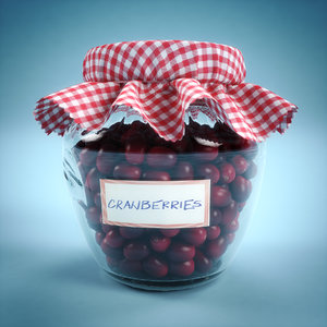 realistic jar cranberries 3d max