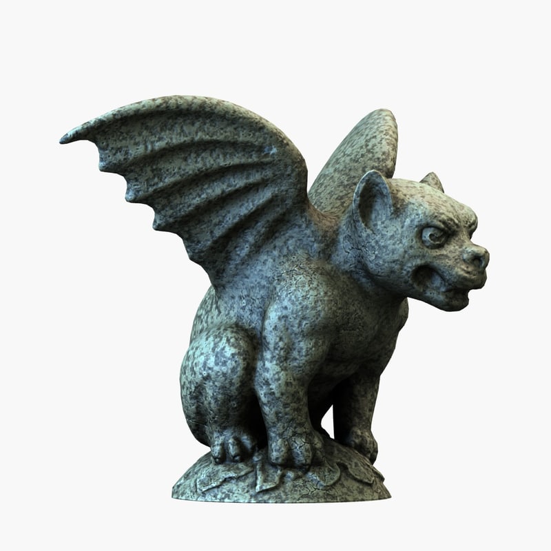 gargoyle dog 3d model gargoyle dog 3d model