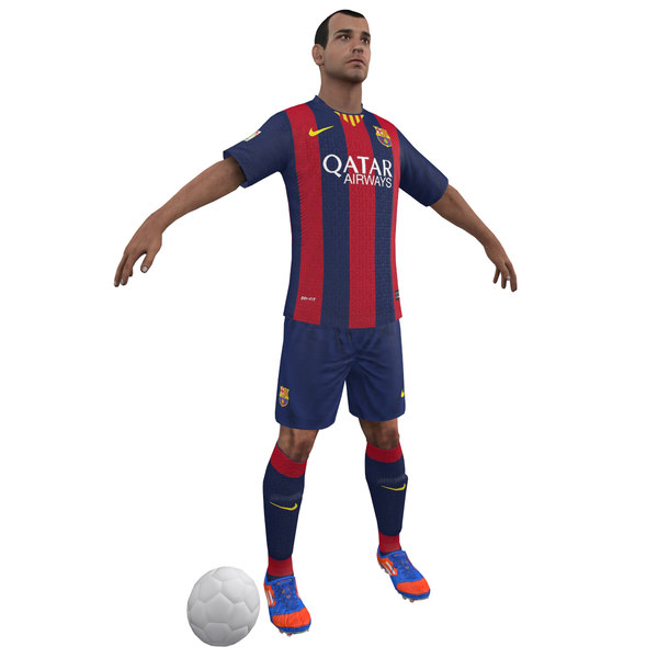 3d model soccer player